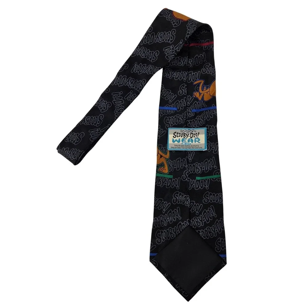 Vintage 1998 Cartoon Network Scooby Doo 100%‎ Silk Necktie Men's Novelty 55